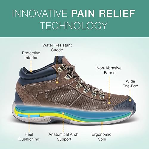 Orthofeet Men's Orthopedic Leather Hunter Boots