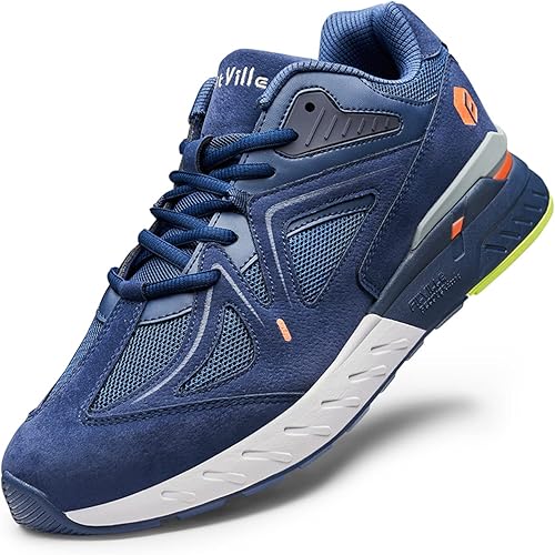 FitVille Extra Wide Walking Shoes for Men Wide Width Sneakers for Flat Feet Arch Fit Heel Pain Relief - Rebound Core